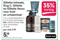 gillette intimate king c gillette en gillette venus scheerproducten