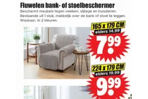 fluwelen bank of stoelbeschermer