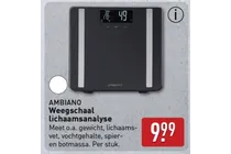 weegschaal met lichaamsanalyse