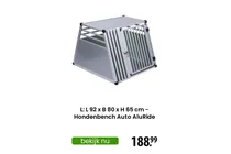 hondenbench auto aluride