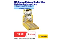 bic chrome platinum double edge blade mesjes safety razor