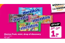 mentos fruit mint drop of discovery