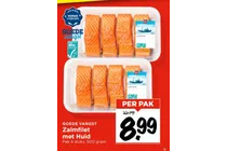 zalmfilet met huid