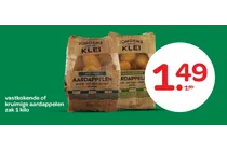 vastkokende of kruimige aardappelen