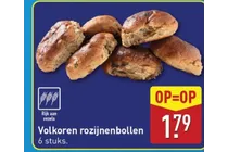 volkoren rozijnenbollen