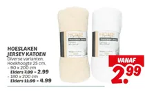 hoeslaken jersey katoen
