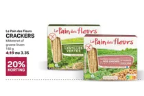 crackers kikkererwt of groene linzen
