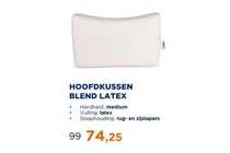 hoofdkussen blend latex
