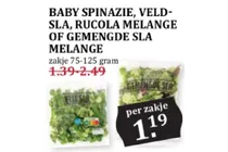 baby spinazie veldsla rucola melange