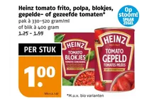 heinz tomato frito polpa blokjes gepelde of gezeefde tomaten
