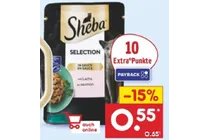 sheba selection in sauce met lachs