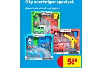 city voertuigen speelset