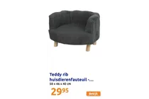 teddy rib huisdierenfauteuil