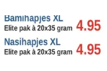 nasihapjes xl