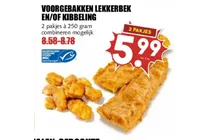 voorgebakken lekkerbek en of kibbeling