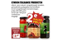 olijven zongedroogde tomaten puntpaprika