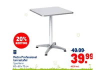 metro professional terrastafel type narni