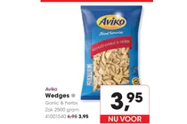 wedges garlic herbs