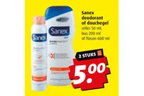 sanex deodorant of douchegel