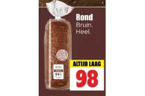 rond bruin brood