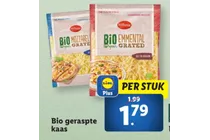 bio mozzarella geraspte kaas