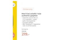 maxi cosi axissfix i size