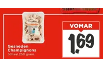 gesneden champignons