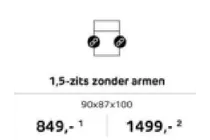 1 5 zits zonder armen