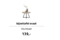 bijzettafel ovaal