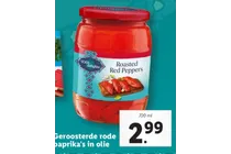 geroosterde rode paprika s in olie