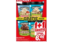 vanilla ice cream of chocolate chip cookie dough