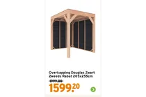 overkapping douglas zwart zweeds rabat