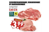 schouderkarbonade ribkarbonade of haaskarbonade