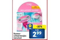 dames scheermesjes navulset