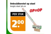 onkruidborstel op steel