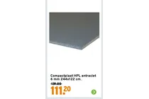 compactplaat hpl antraciet