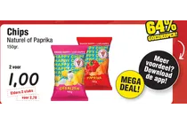 happy chips naturel of paprika