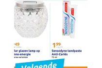glazen lamp op zonne energie