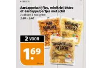 aardappel schijfjes minikriel bistro aardappelpartjes met schil