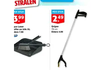 stofzuiger schep en borstel