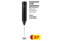 handmodel melkopschuimer