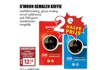 g woon gemalen koffie