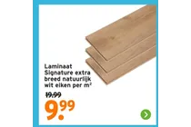 laminaat signature extra breed natuurlijk wit eiken