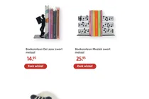 boekensteun muziek zwart metaal