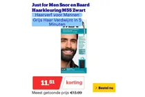 snor en baard haarkleuring