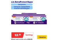 o b extraprotect super tampons