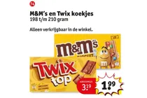 m m s en twix koekjes