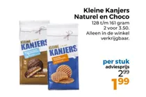 kleine kanjers naturel en choco