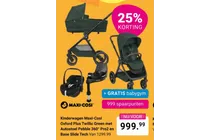 kinderwagen maxi cosi oxford plus twillic green met autostoel pebble 360 pro2 en base slide tech