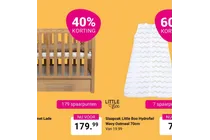 slaapzak little boo hydrofiel wavy oatmeal 70cm